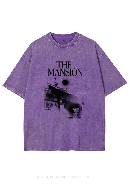 Halloween The Mansion Y2K Washed Tee Cherrykitten