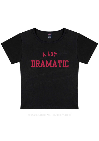 Curvy A Lot Dramatic Y2K Baby Tee Cherrykitten