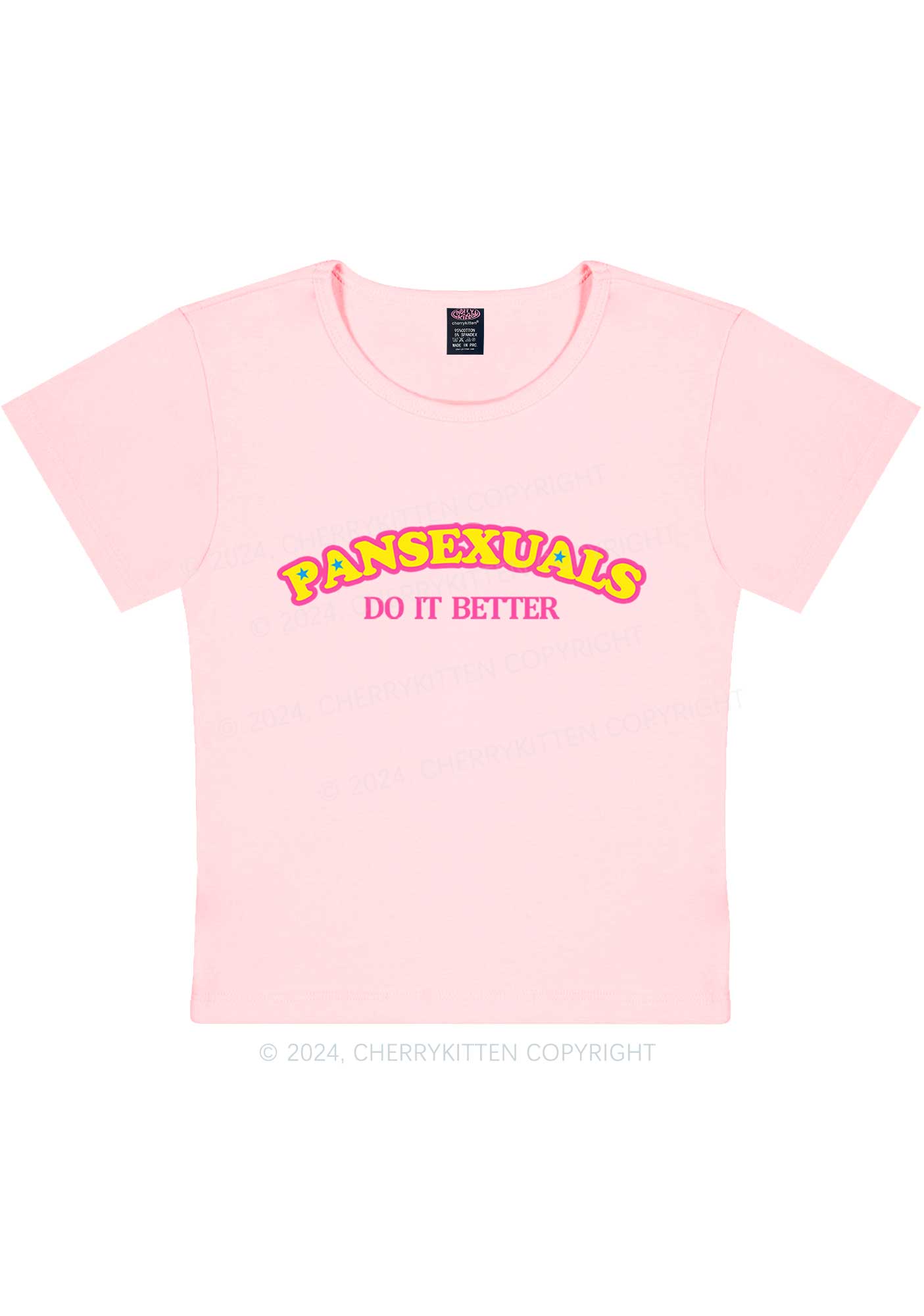 Pansexuals Do It Better Y2K Baby Tee Cherrykitten