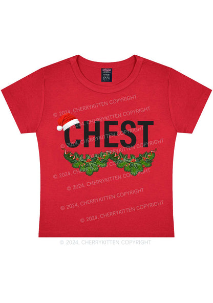 Christmas Chest Y2K Baby Tee Cherrykitten