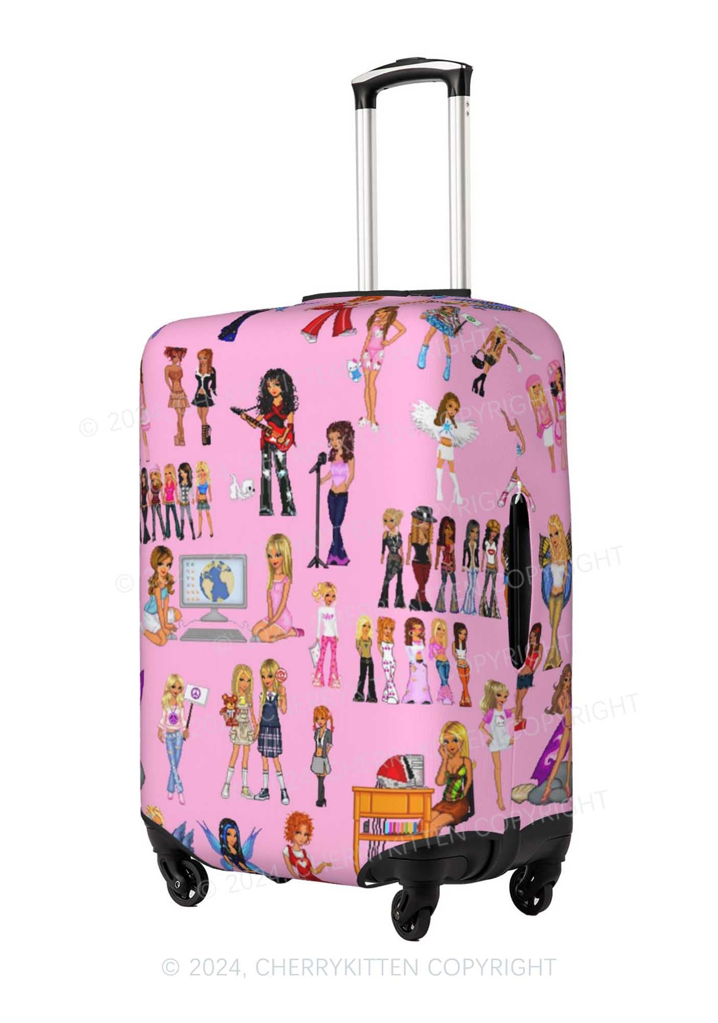 Pink Fairy Girls Y2K Luggage Cover Cherrykitten