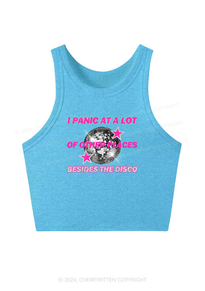 Panic Besides The Disco Y2K Crop Tank Top Cherrykitten