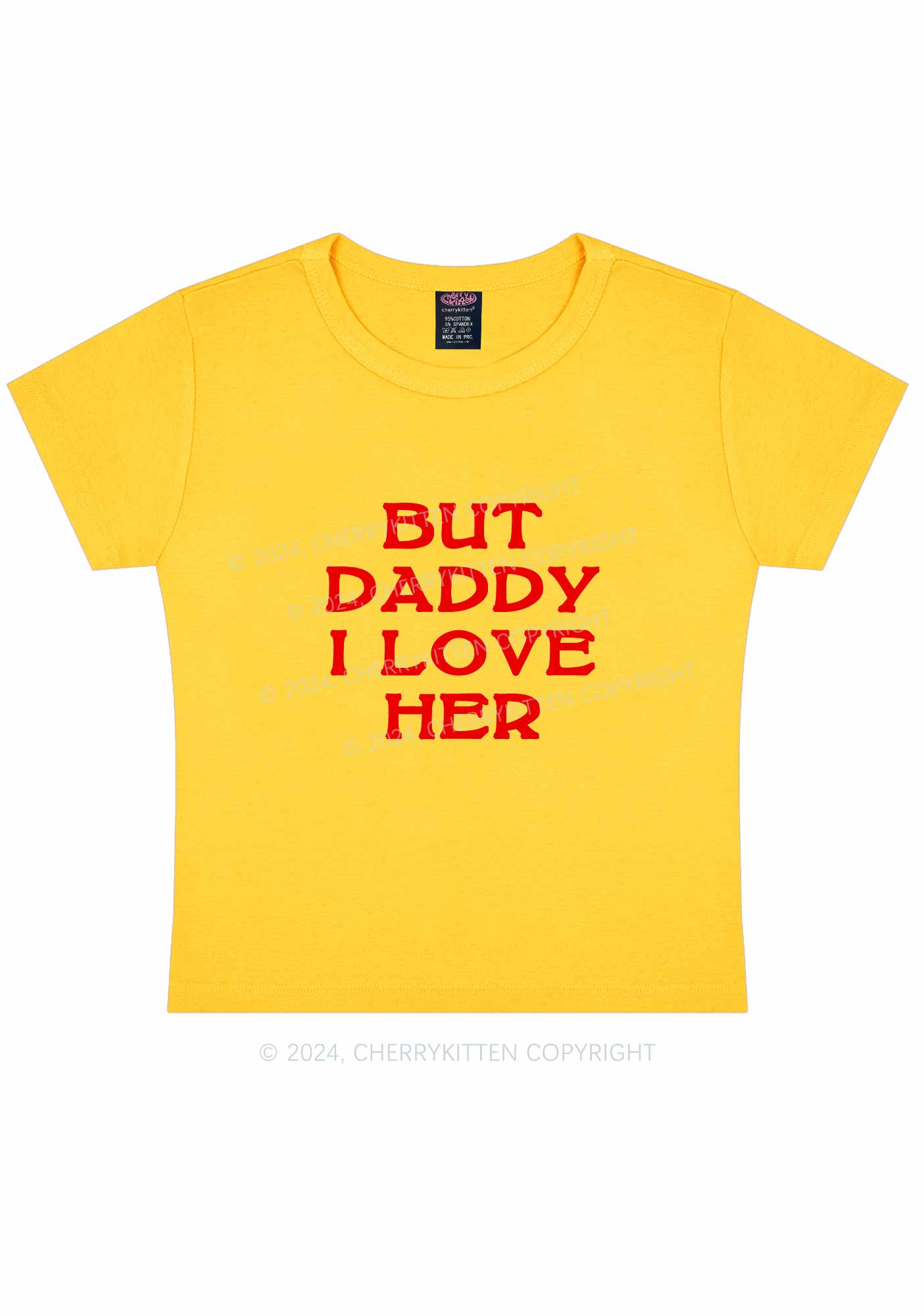 But Daddy I Love Her Y2K Baby Tee Cherrykitten