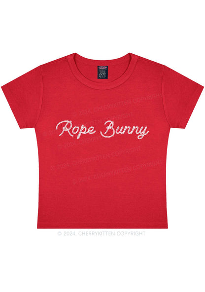 Rope Bunny Y2K Baby Tee Cherrykitten