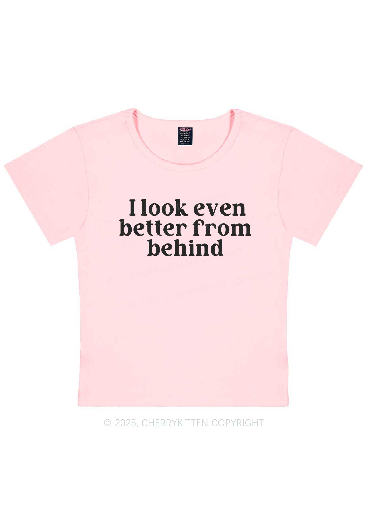 Look Better From Behind Y2K Baby Tee Cherrykitten