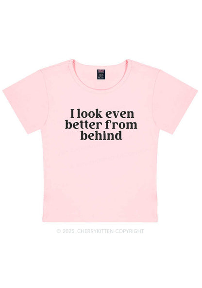 Look Better From Behind Y2K Baby Tee Cherrykitten