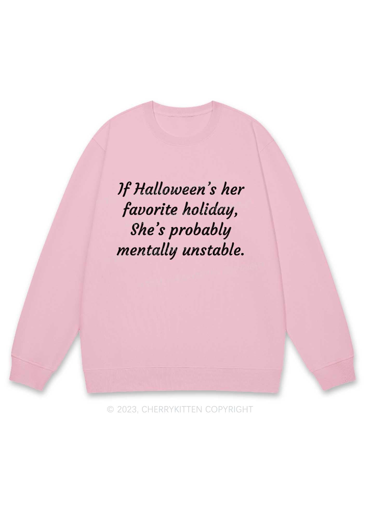 Halloween's Her Favorite Holiday Y2K Sweatshirt Cherrykitten