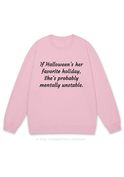 Halloween's Her Favorite Holiday Y2K Sweatshirt Cherrykitten