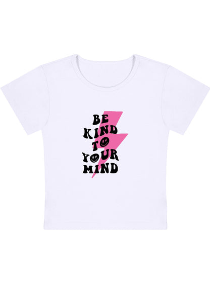 Curvy Be Kind To Your Mind Lightning Baby Tee