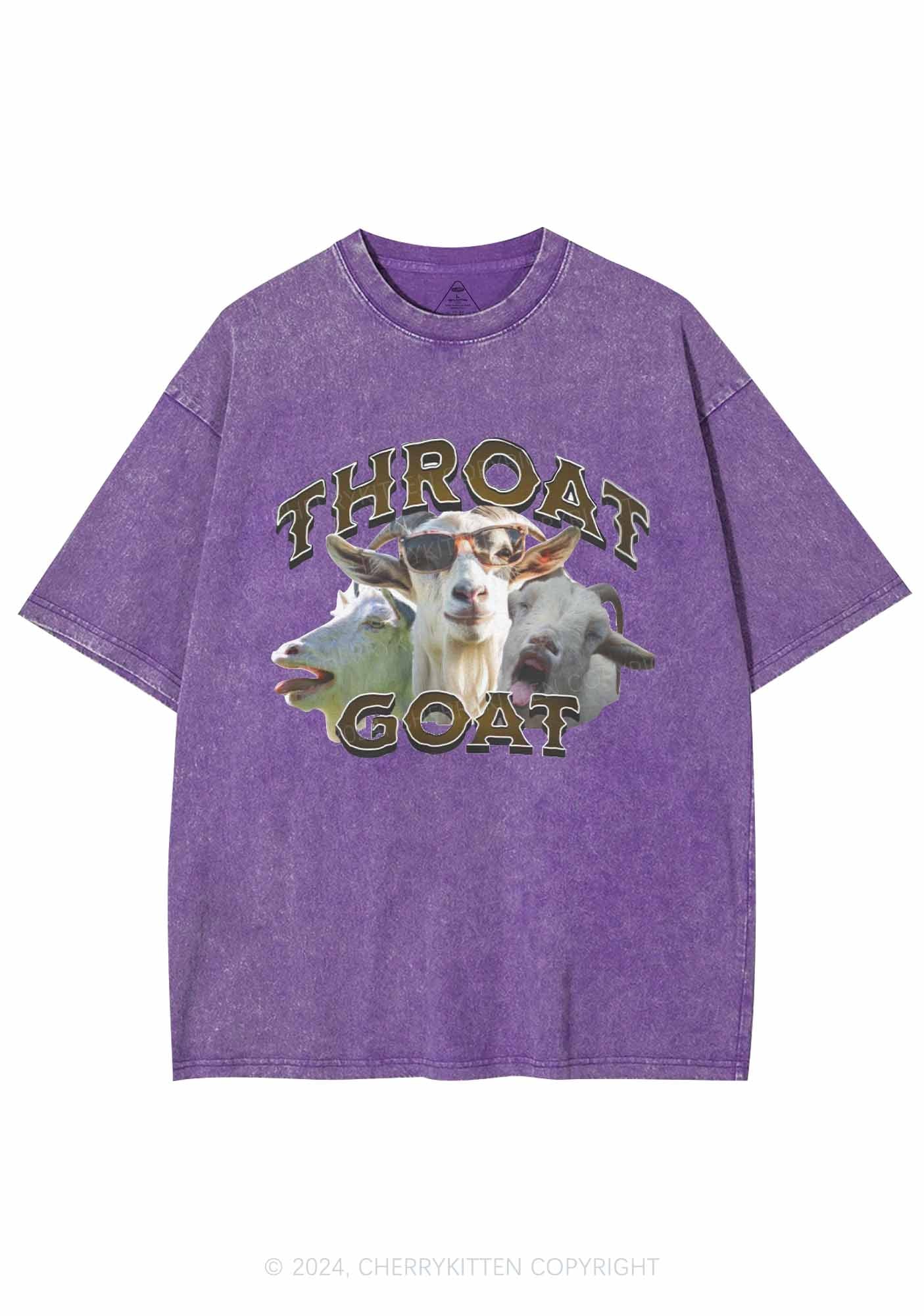 Three Throat Goats Y2K Washed Tee Cherrykitten