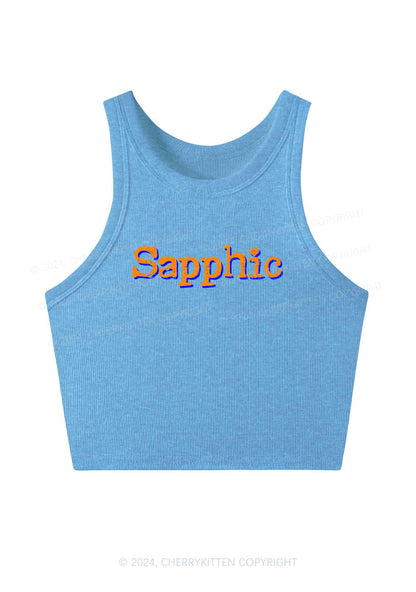 Sapphic Y2K Crop Tank Top Cherrykitten