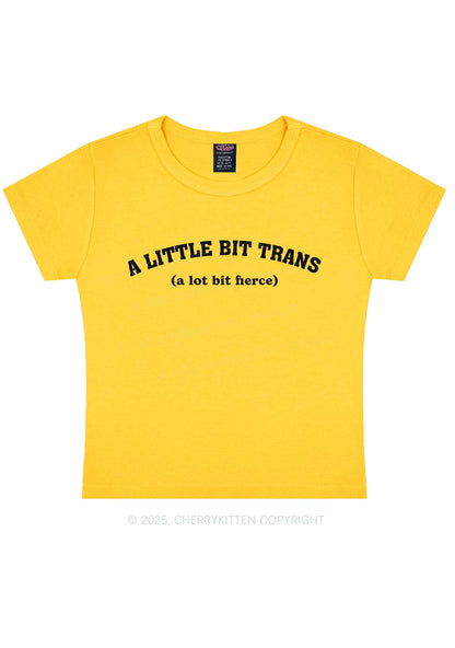 A Little Bit Trans Y2K Baby Tee Cherrykitten