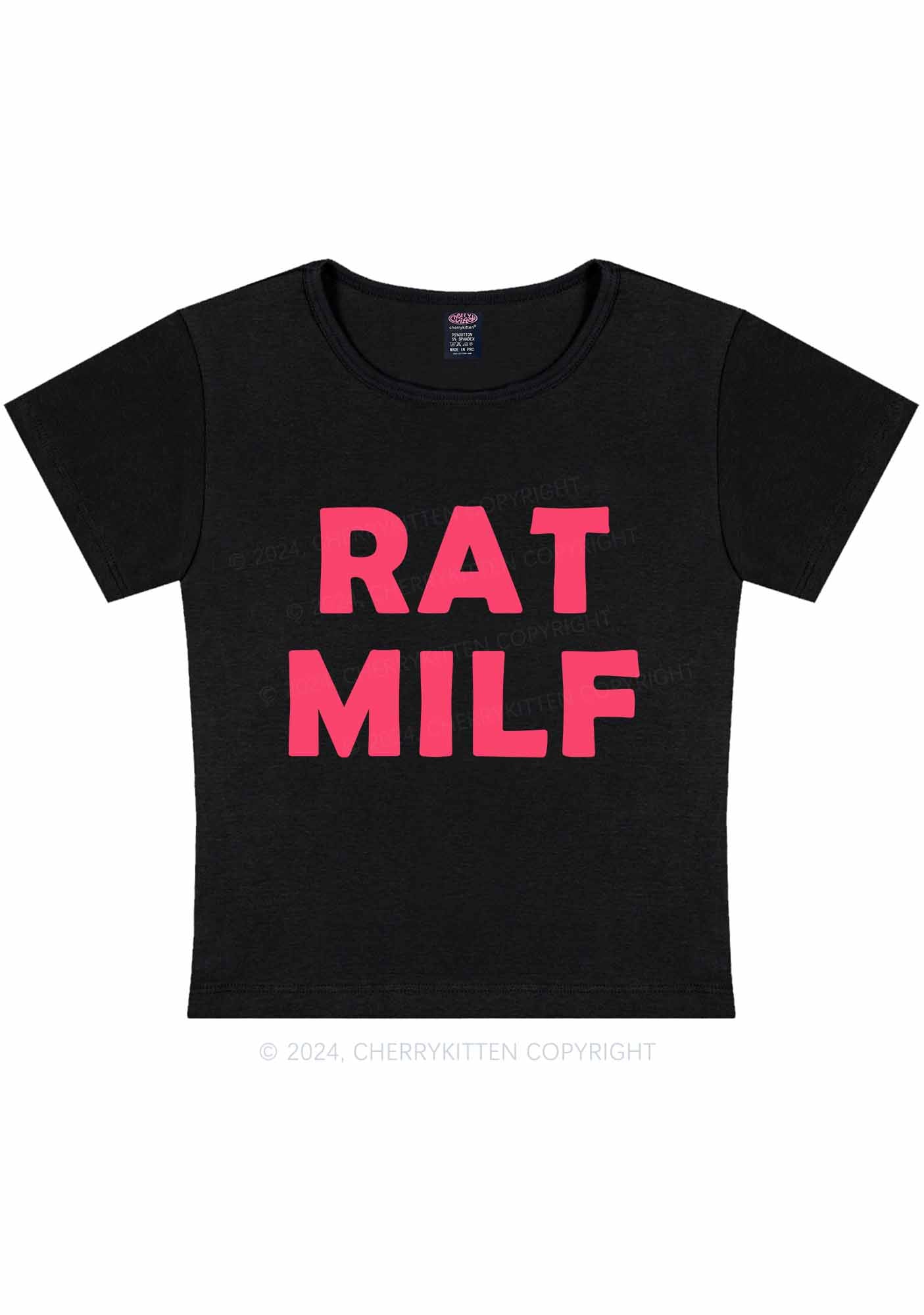 Curvy Rat Mxxf Y2K Baby Tee Cherrykitten