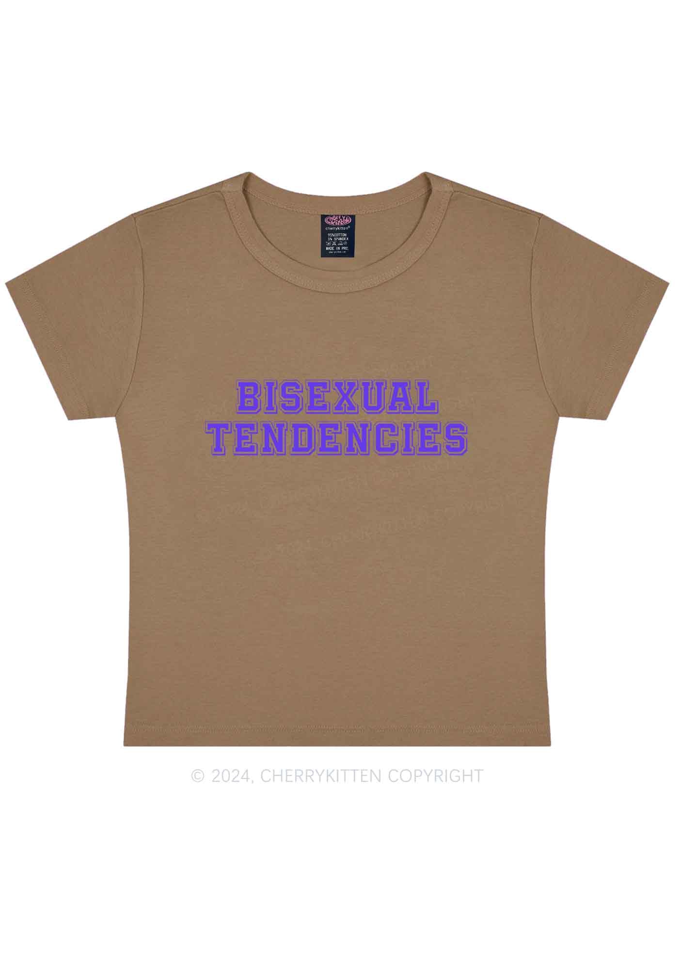 Bisexual Tendencies Y2K Baby Tee Cherrykitten