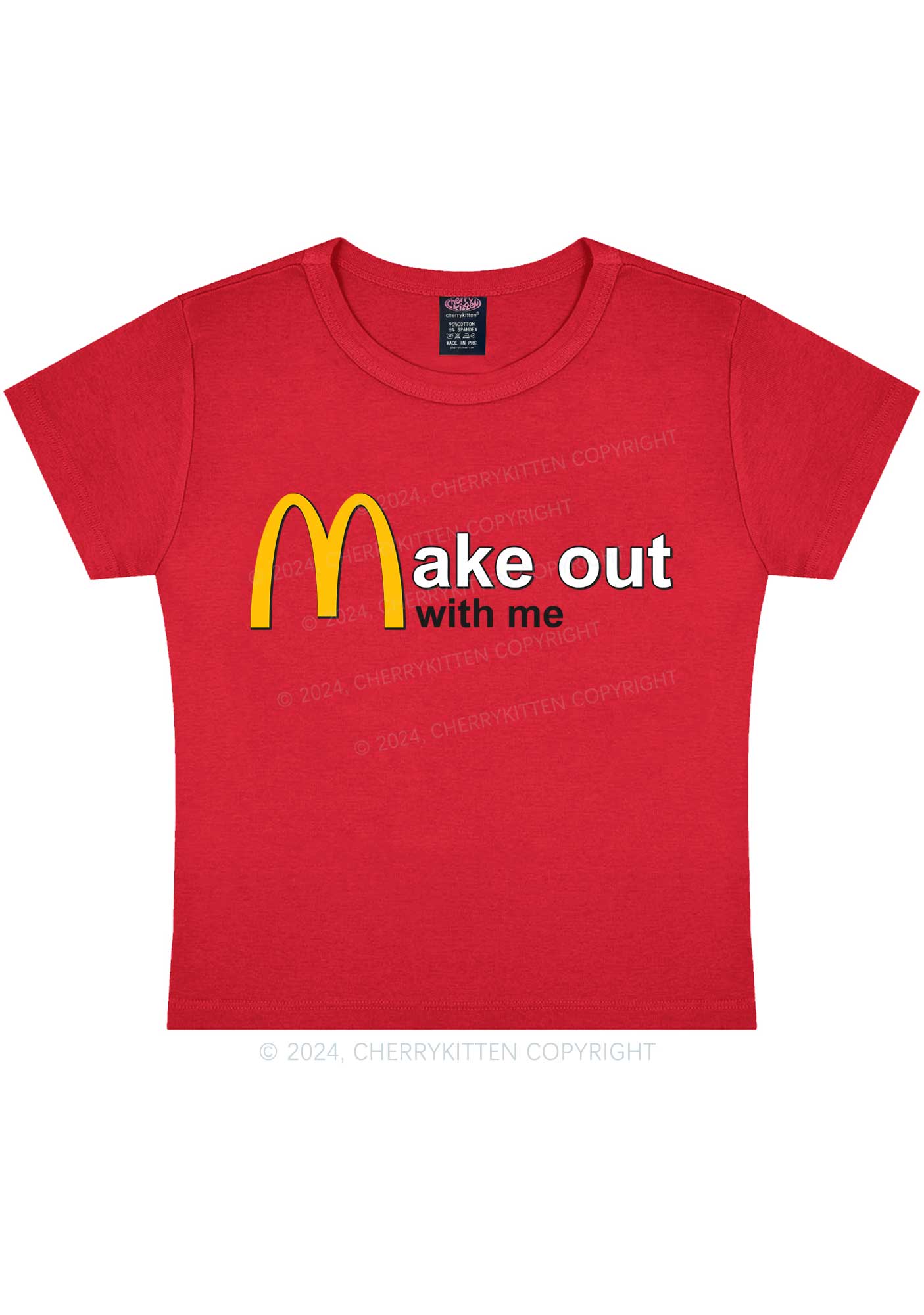 Make Out With Me Y2K Baby Tee Cherrykitten