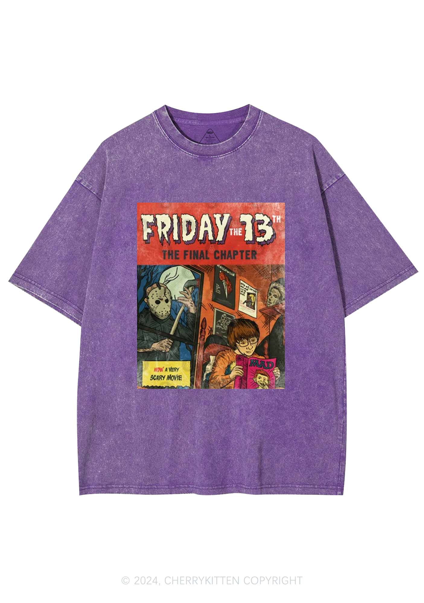 Halloween Friday Final Chapter Y2K Washed Tee Cherrykitten