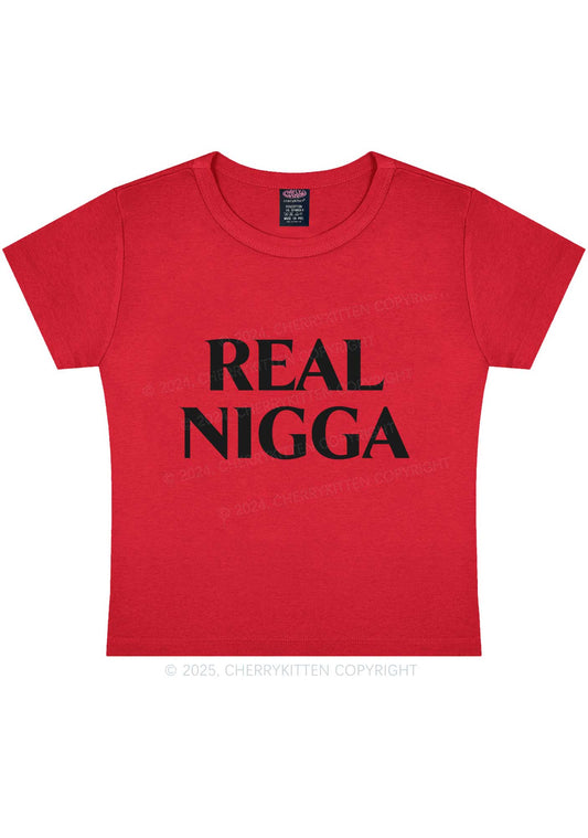 Real Nigga Y2K Baby Tee Cherrykitten