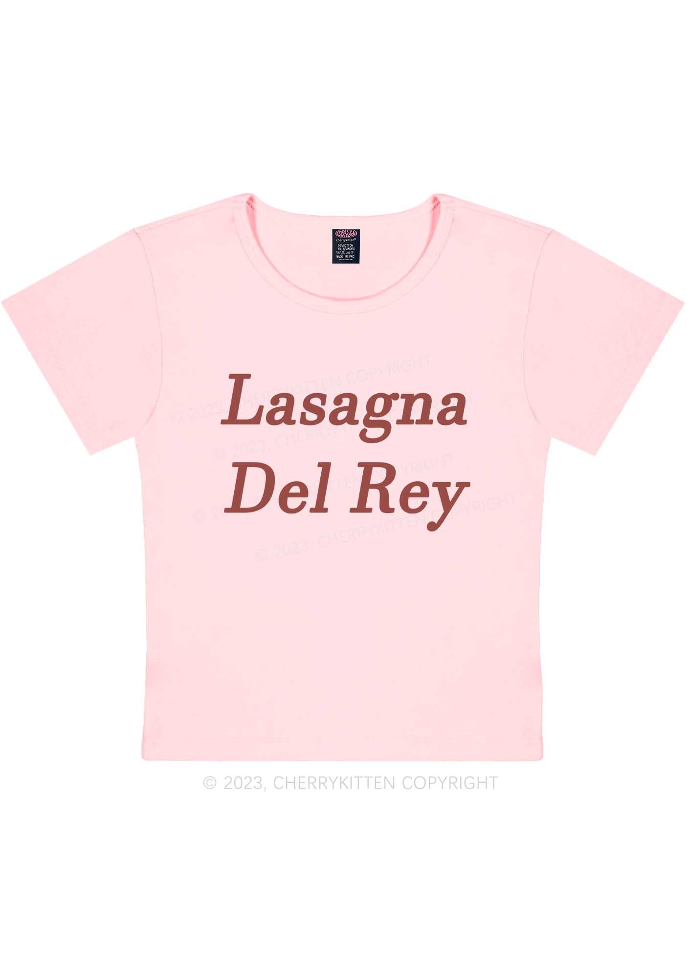 Lasagna Del Rey Y2K Baby Tee Cherrykitten