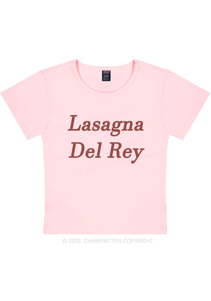 Lasagna Del Rey Y2K Baby Tee Cherrykitten