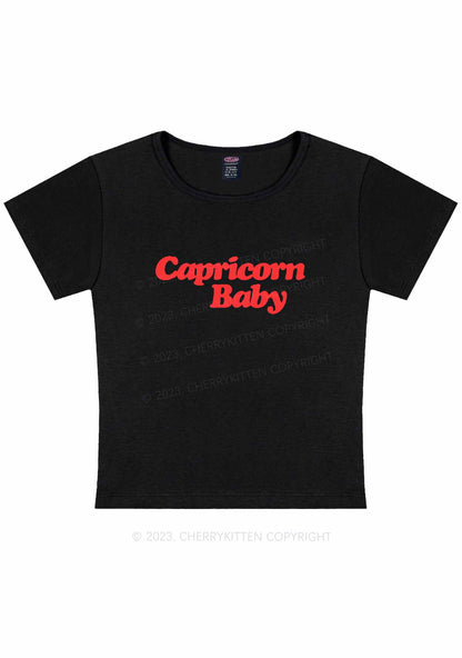 Curvy Custom Zodiac Baby Y2K Baby Tee Cherrykitten