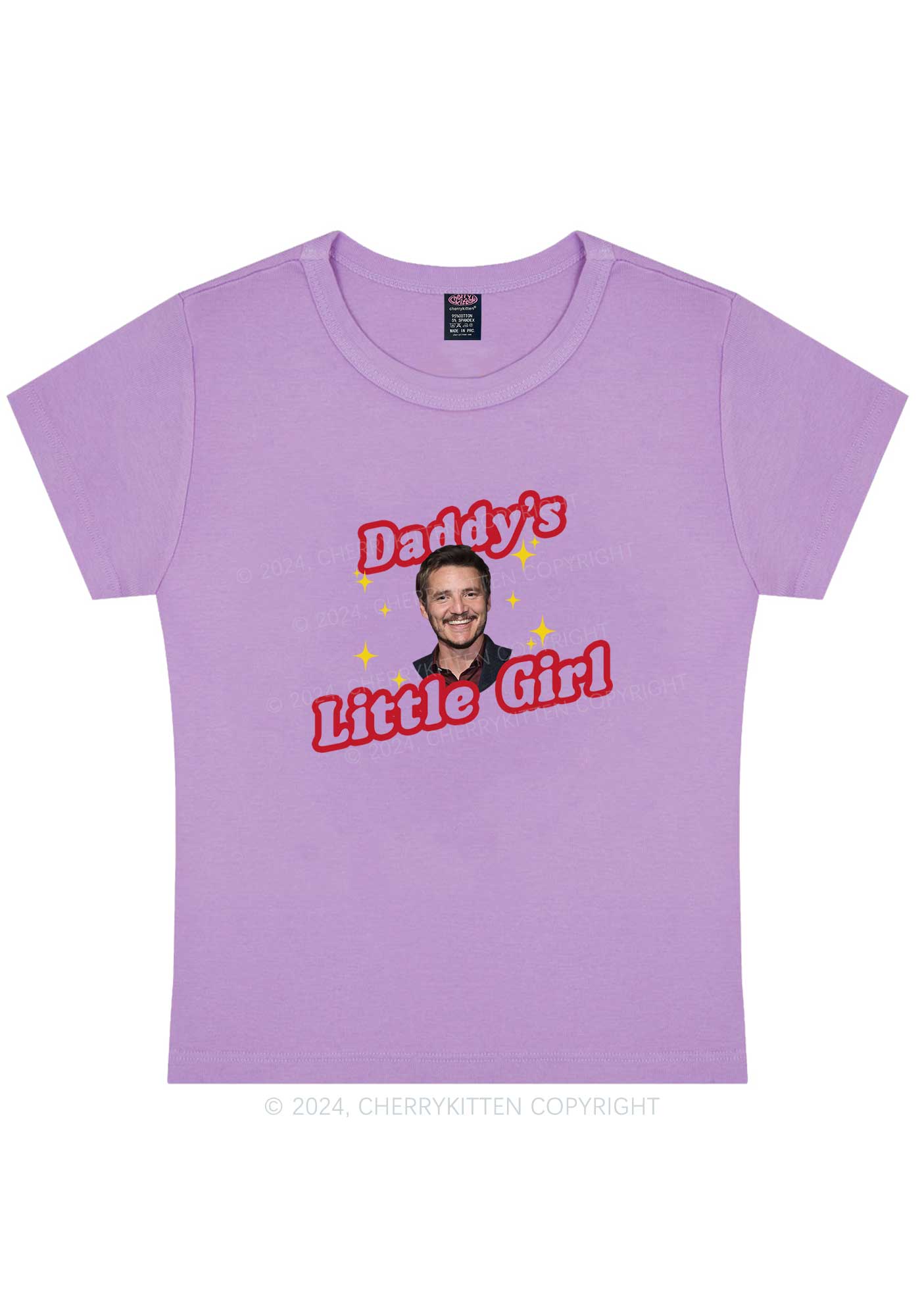 Curvy Daddy's Little Girl Y2K Baby Tee Cherrykitten