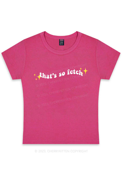 Curvy That's So Fetch Y2K Baby Tee Cherrykitten