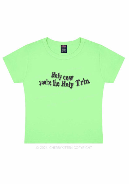 Holy Cow Y2K Baby Tee Cherrykitten