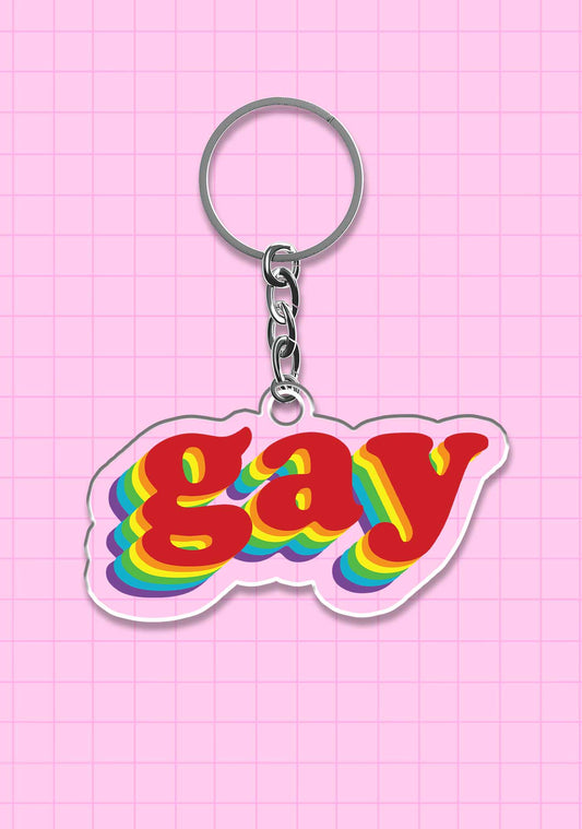 Rainbow Gay 1Pc Y2K Keychain Cherrykitten