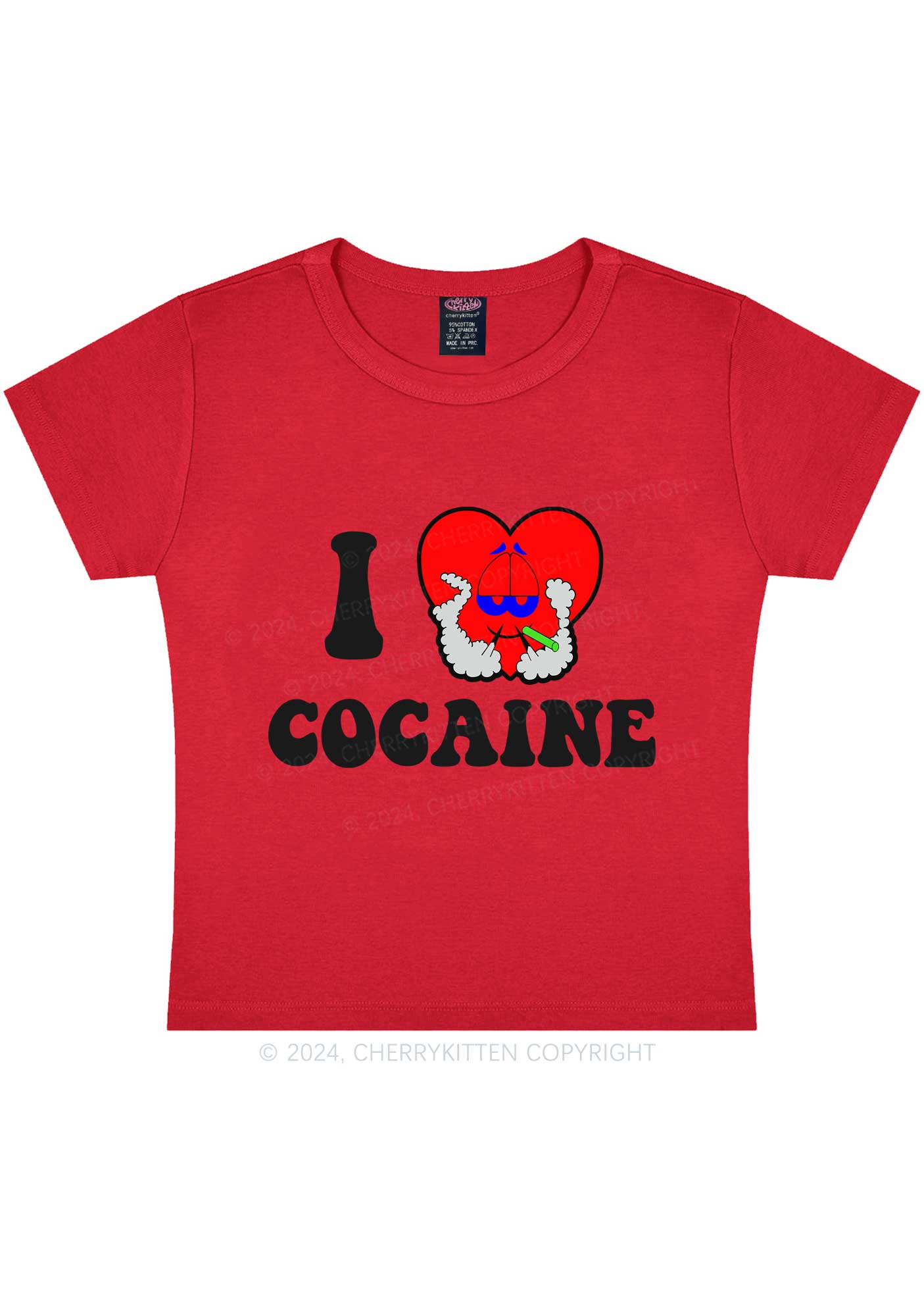 I Love Cola Y2K Baby Tee Cherrykitten