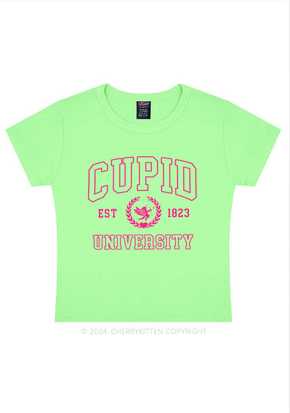 Cupid University Y2K Valentine's Day Baby Tee Cherrykitten