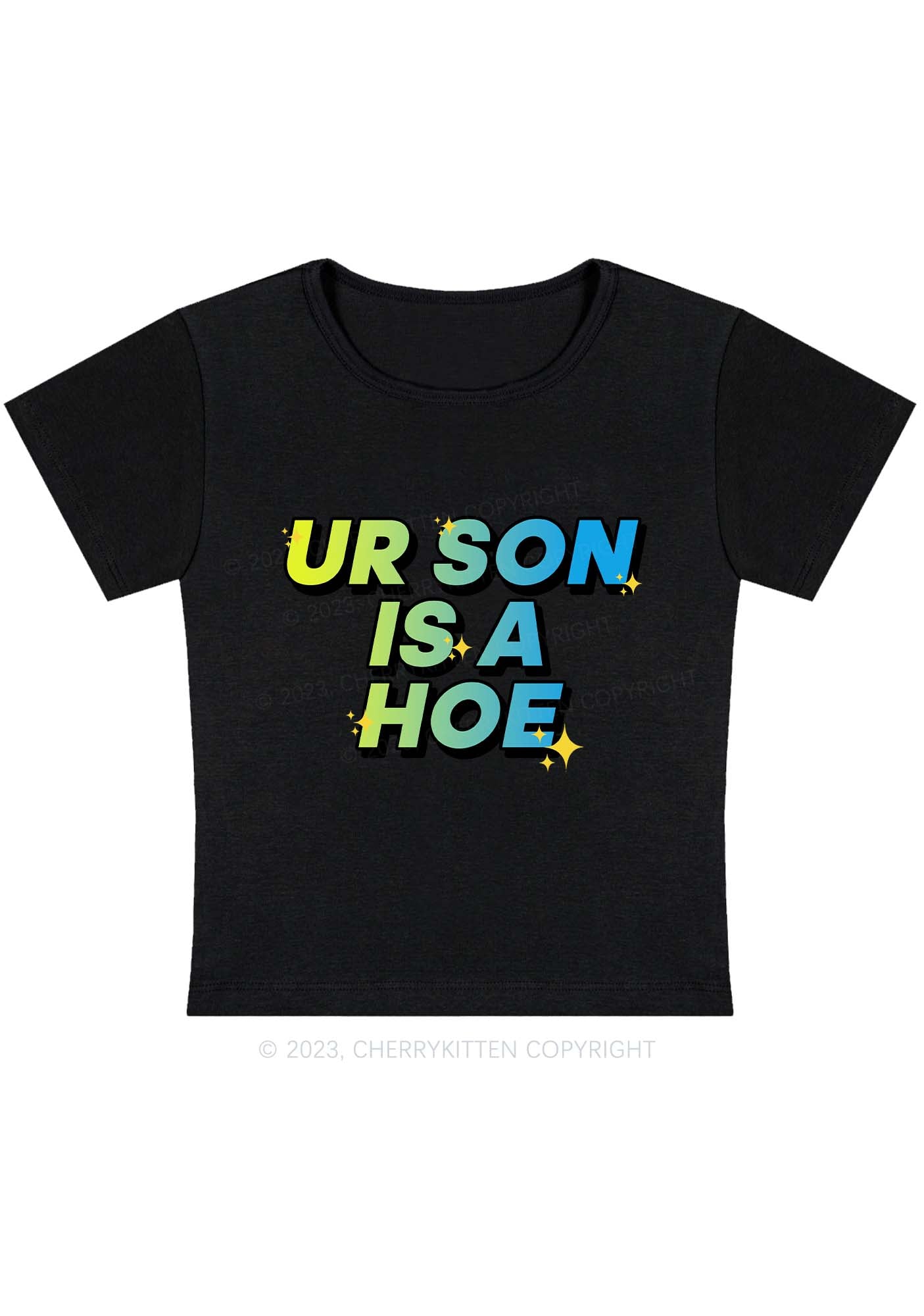 Curvy UR Son Is A Hxx Baby Tee Cherrykitten