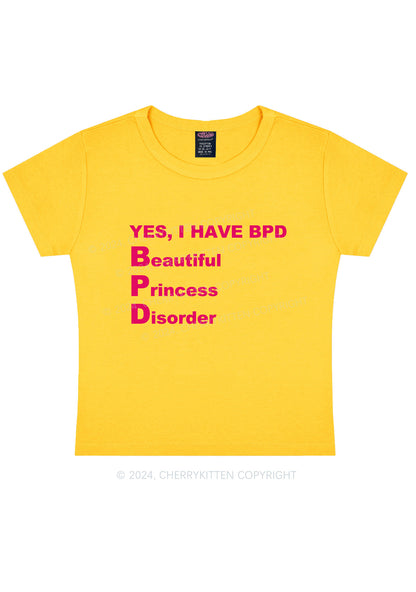 I Have BPD Y2K Baby Tee Cherrykitten