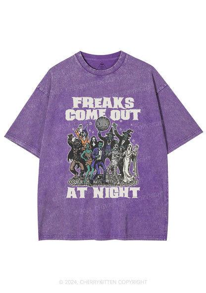 Halloween Freaks Come Out Y2K Washed Tee Cherrykitten