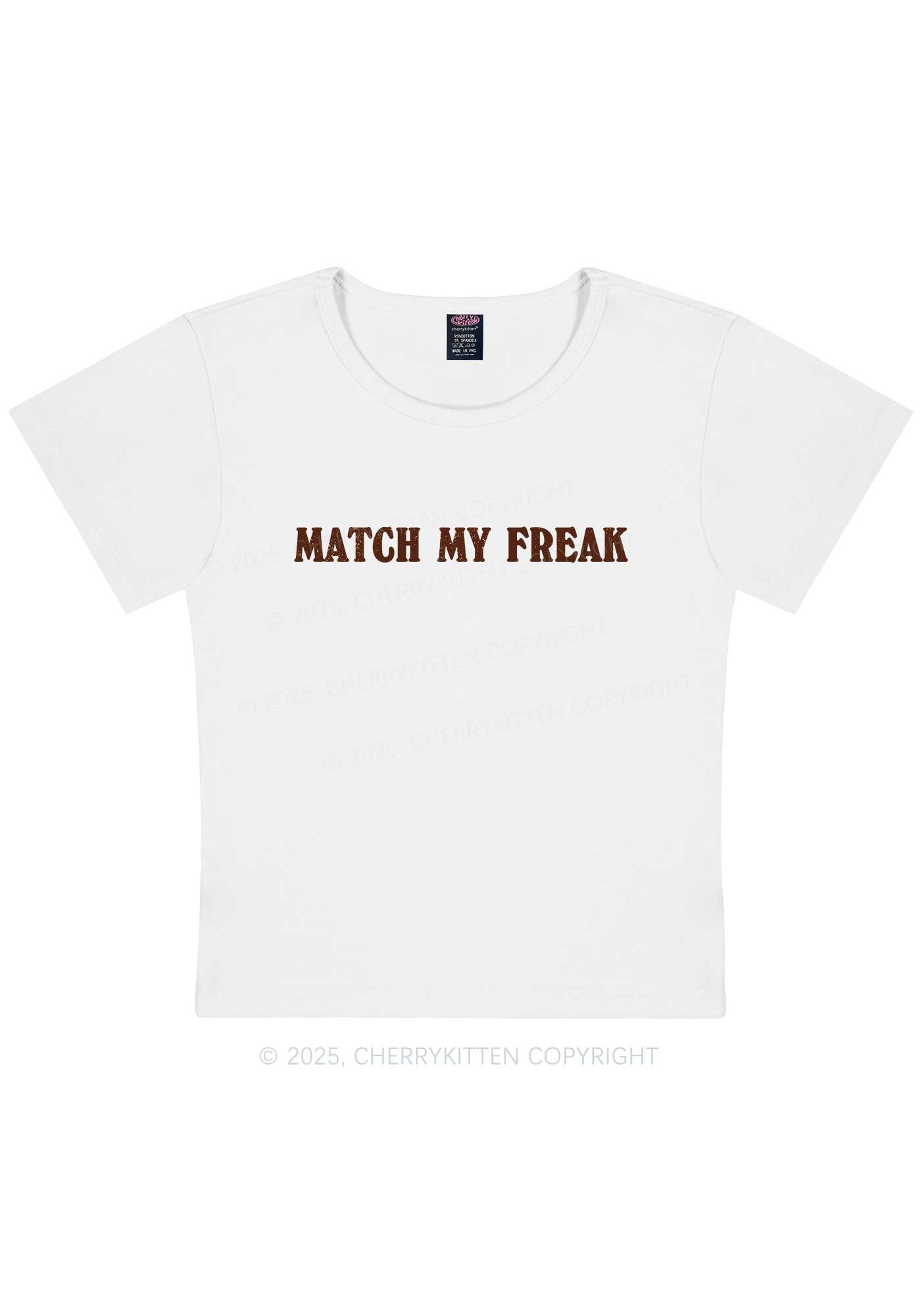 Match My Freak Y2K Baby Tee Cherrykitten