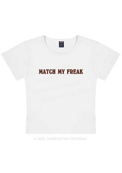 Match My Freak Y2K Baby Tee Cherrykitten