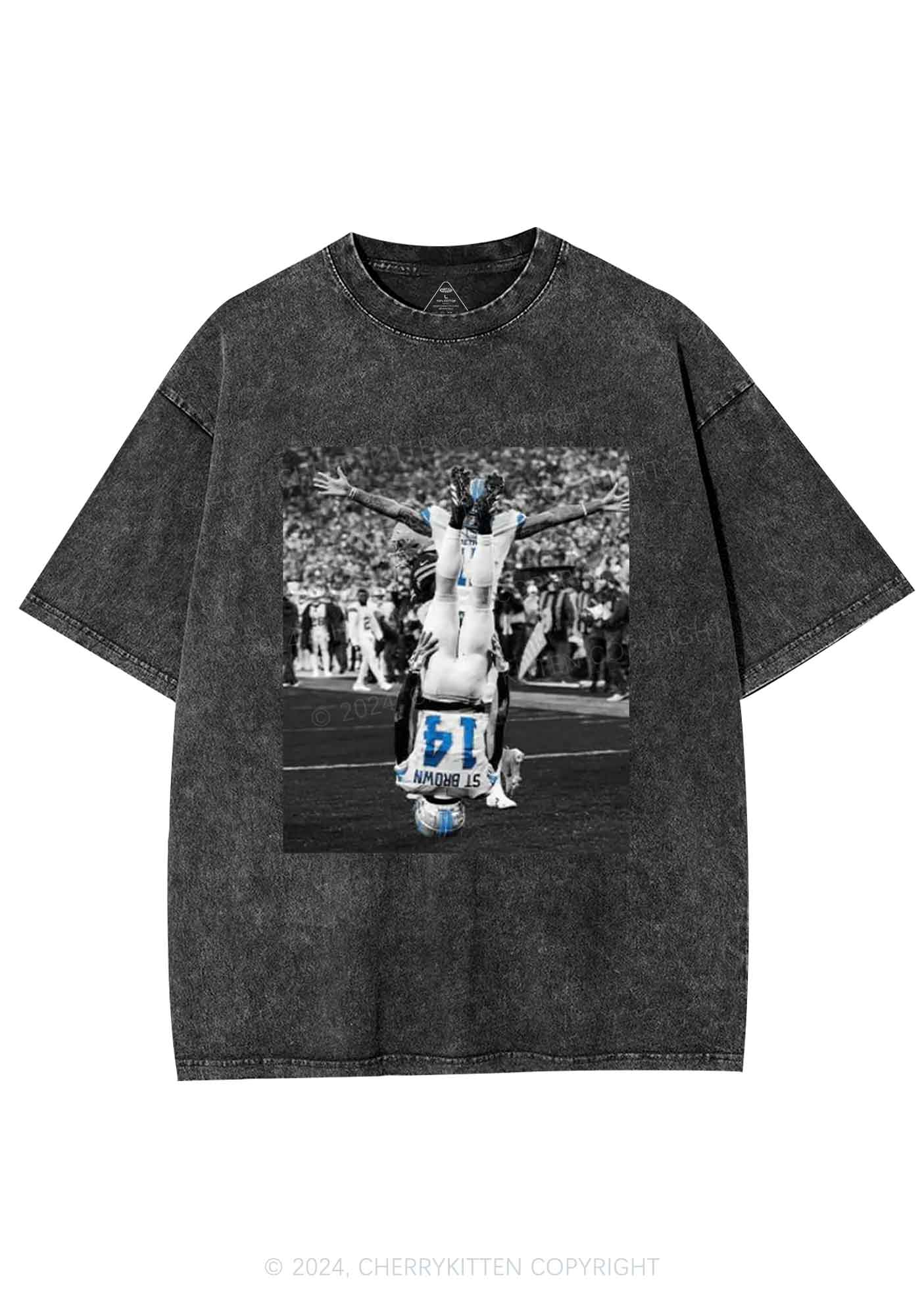 Headstand Celebration Y2K Super Bowl Washed Tee Cherrykitten