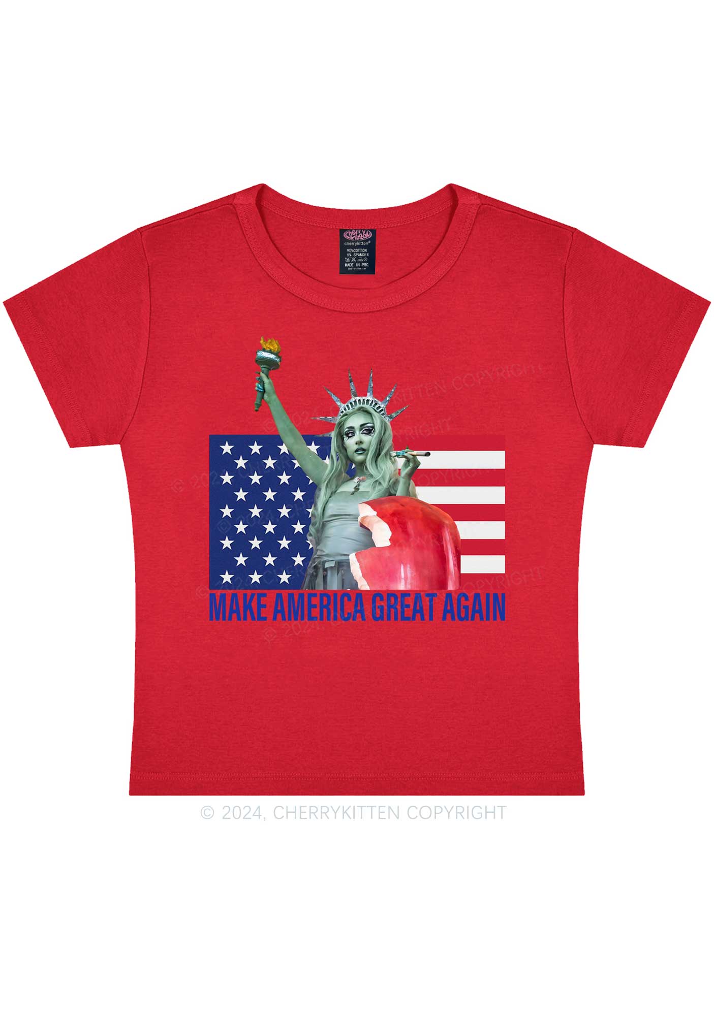 CR Make America Great Y2K Baby Tee Cherrykitten