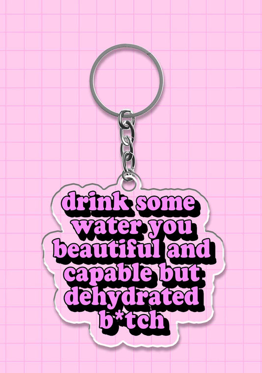 Drink Some Water 1Pc Y2K Keychain Cherrykitten