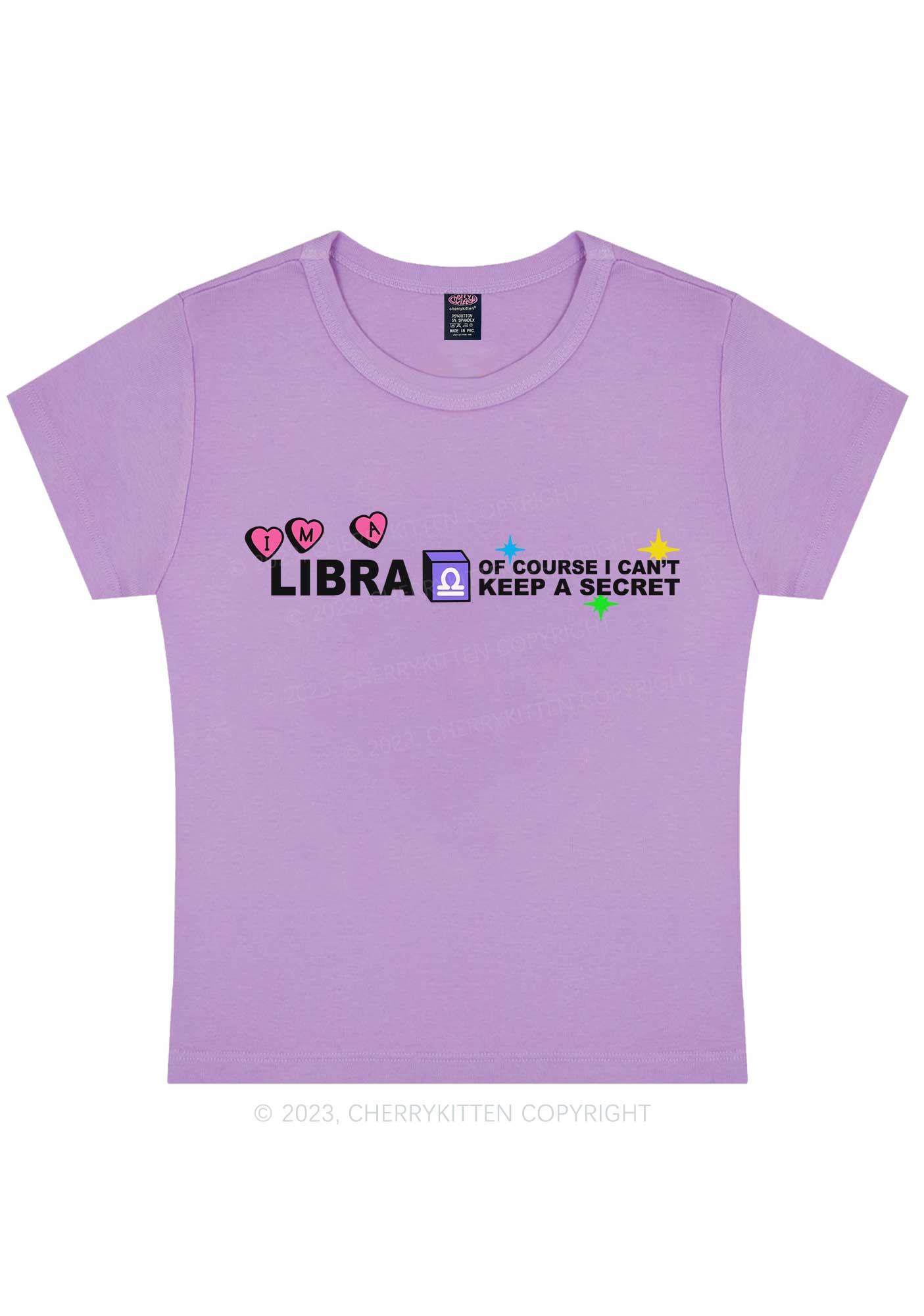 Curvy I'm A Libra Y2K Baby Tee Cherrykitten