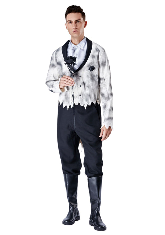 Halloween Ghost Groom Y2K Cosplay Costume