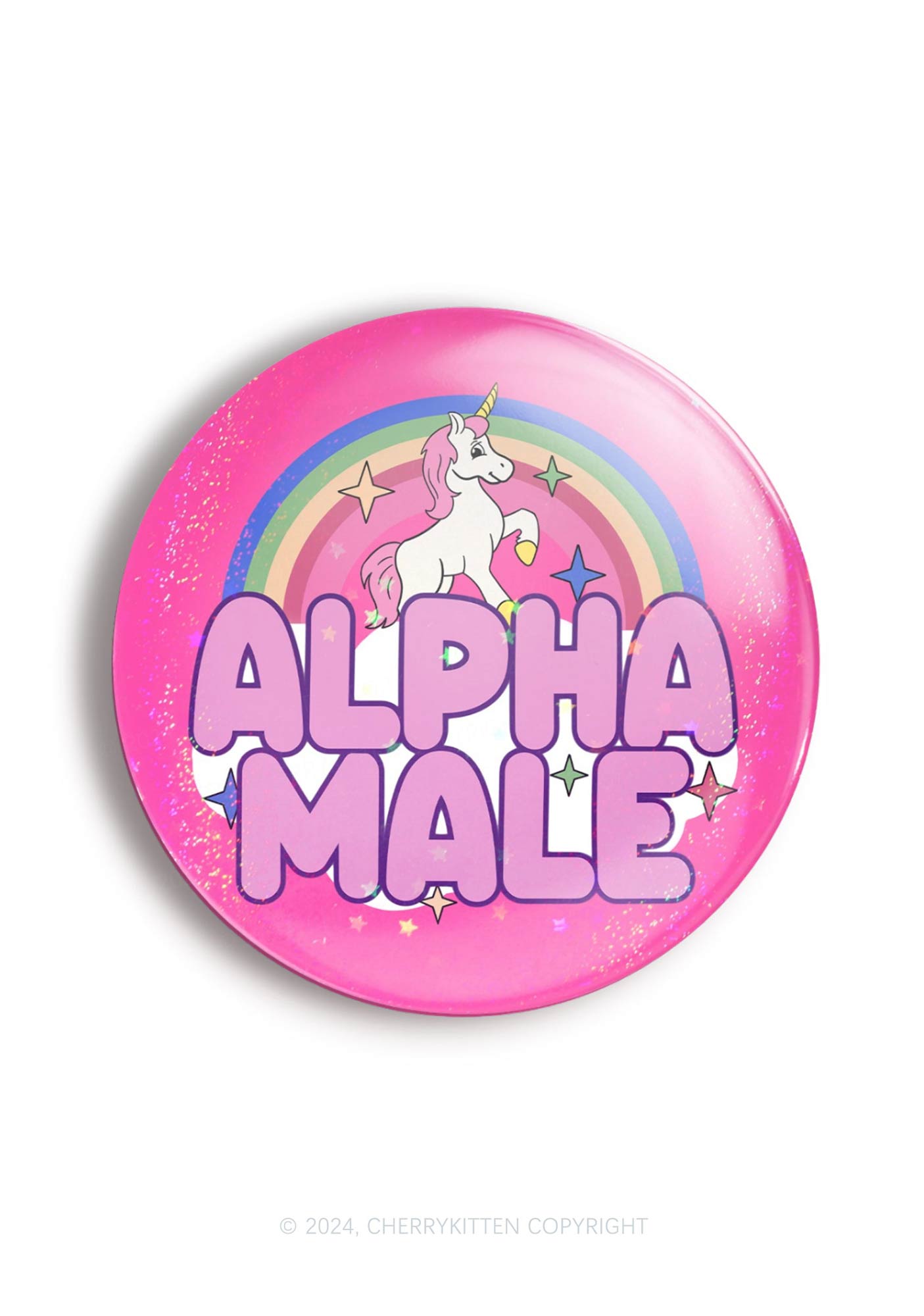 Rainbow Unicorn Alpha Male 1Pc Y2K Pin Badge Cherrykitten