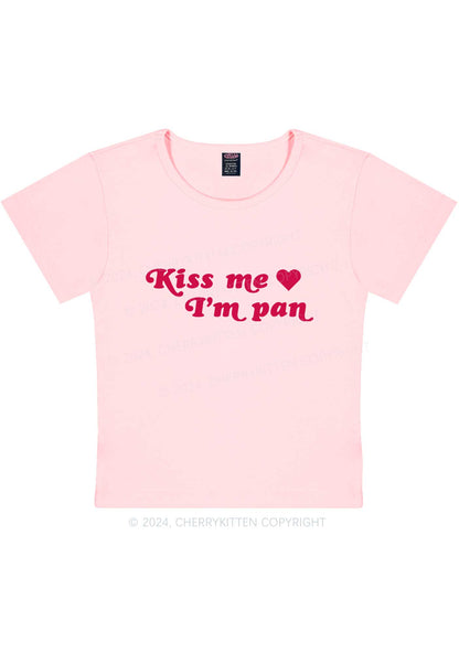 Kiss Me I’m Pan Y2K Baby Tee Cherrykitten