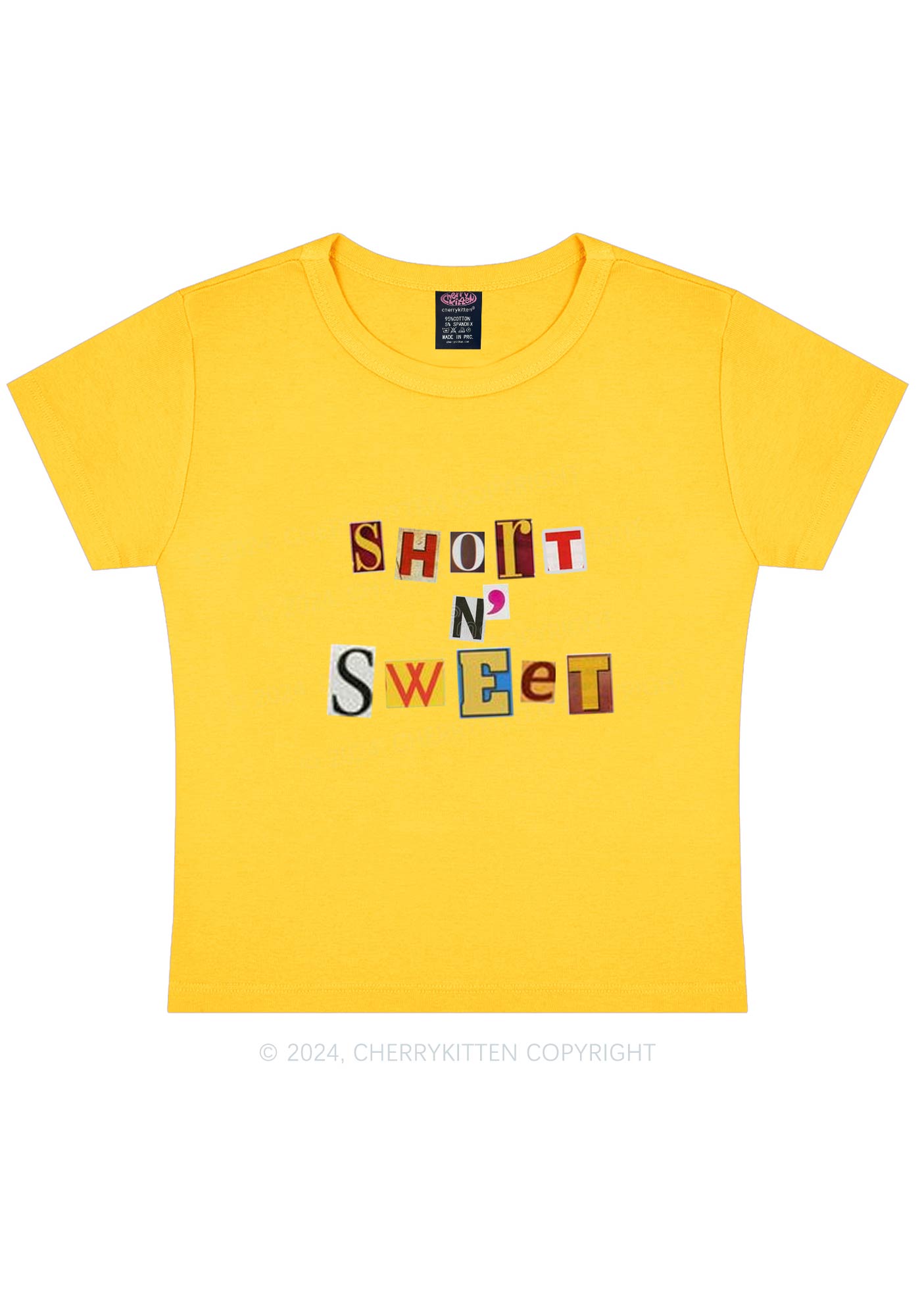 Short N Sweet Y2K Baby Tee Cherrykitten