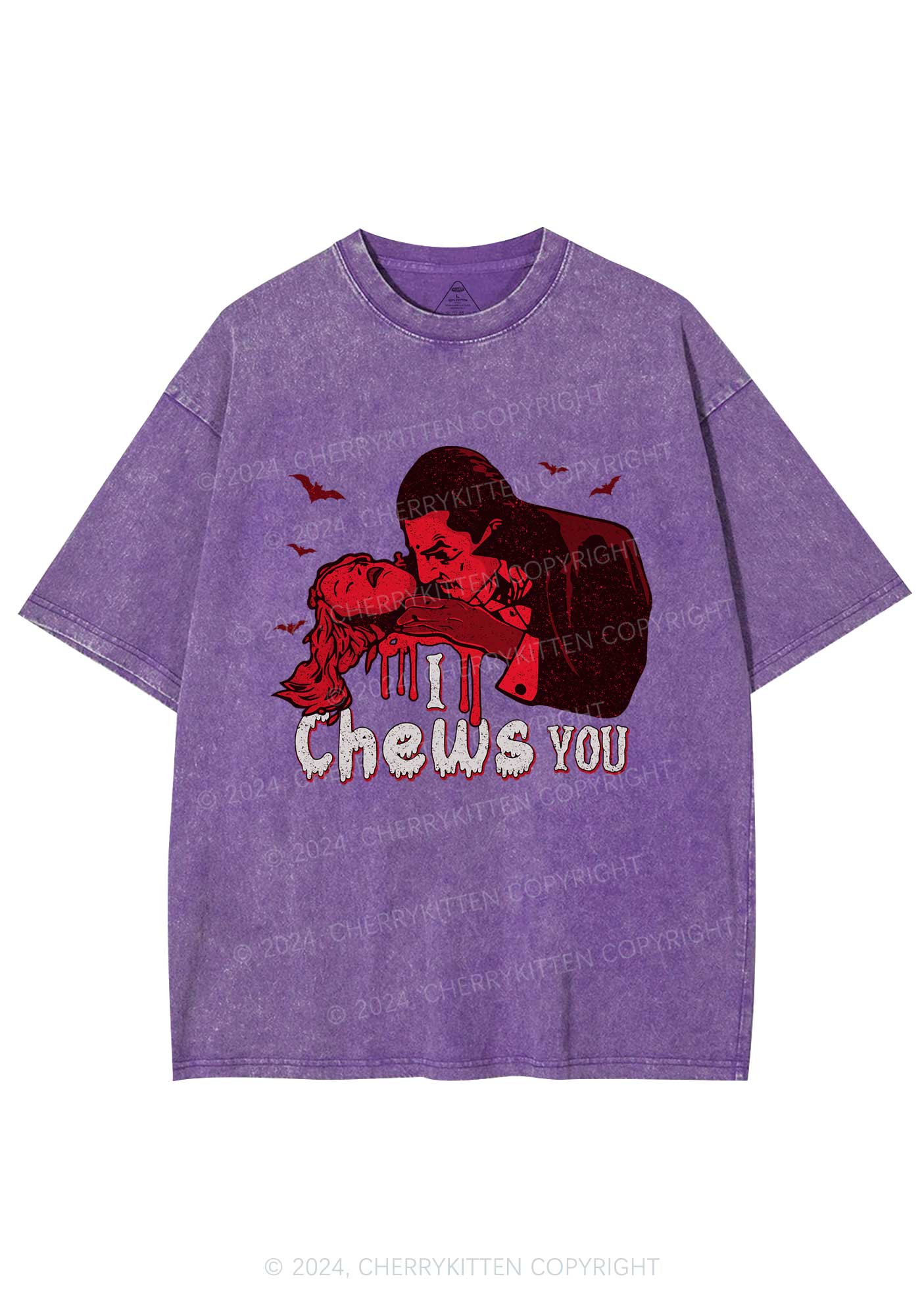 Halloween Chews You Y2K Washed Tee Cherrykitten