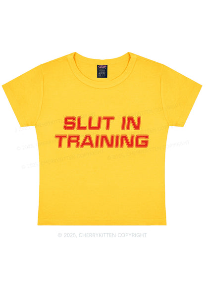 Slxt In Training Y2K Baby Tee Cherrykitten