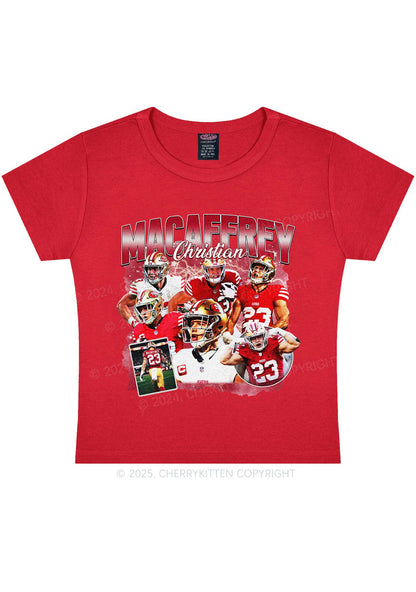 Red Christian Y2K Super Bowl Baby Tee Cherrykitten