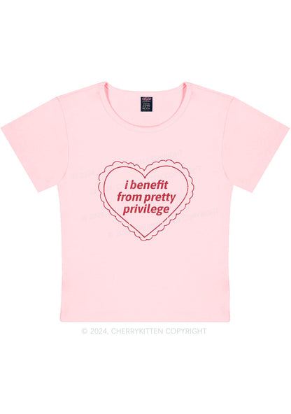 Pretty Privilege Y2K Baby Tee Cherrykitten