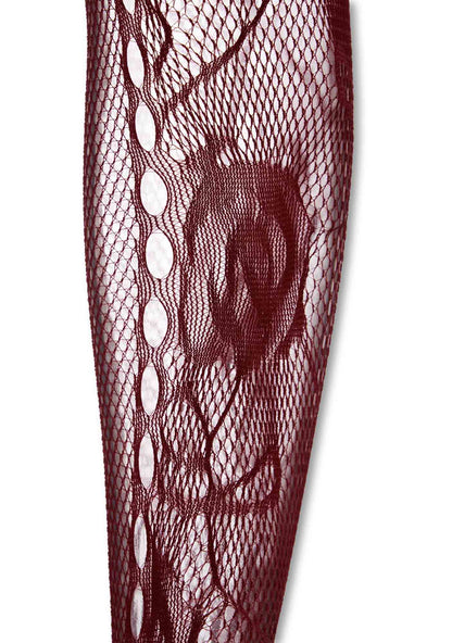 Halloween Wine Red Rose Y2K Stockings Cherrykitten