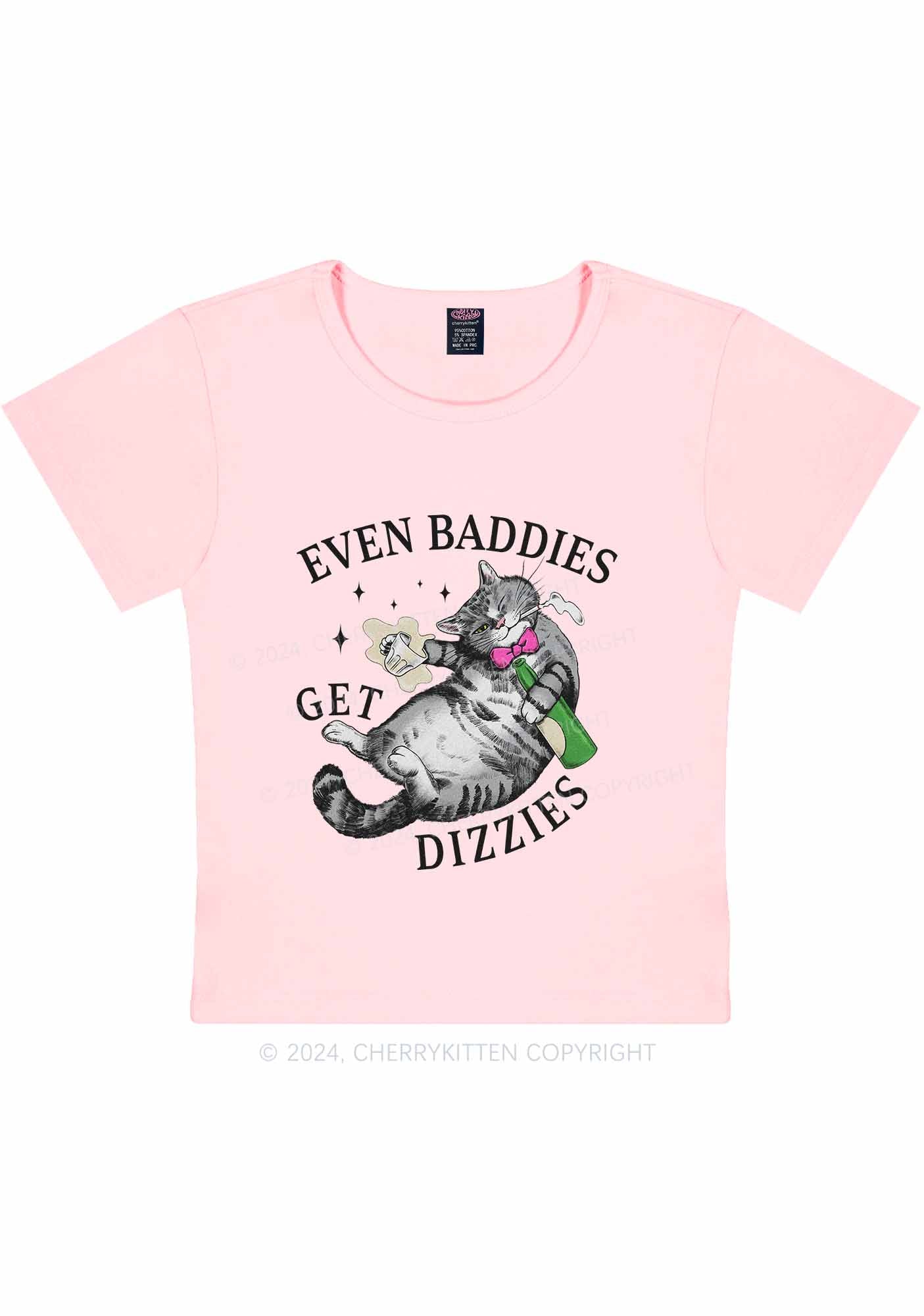 Baddies Get Dizzies Y2K Baby Tee Cherrykitten