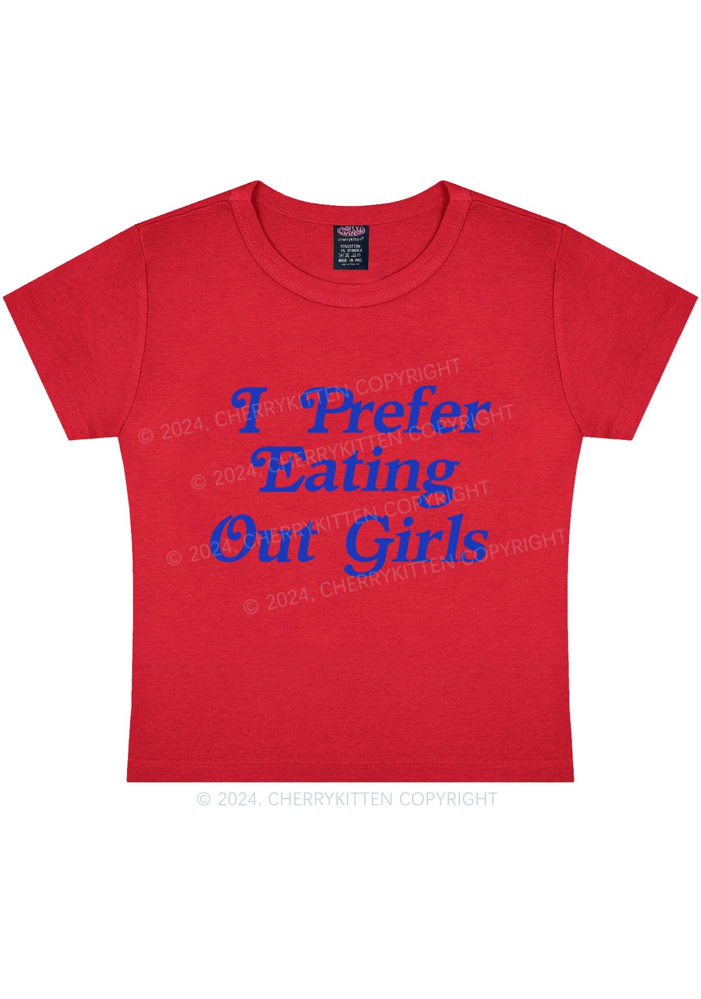 Eating Out Girls Y2K Baby Tee Cherrykitten